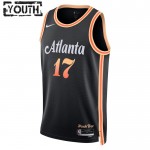 Maillot NBA Atlanta Hawks Onyeka Okongwu 20 Nike 2022-23 City Edition Noir Swingman - Enfant